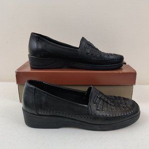 Dexter Walk Over Sugar Black Polished Leather  size 10